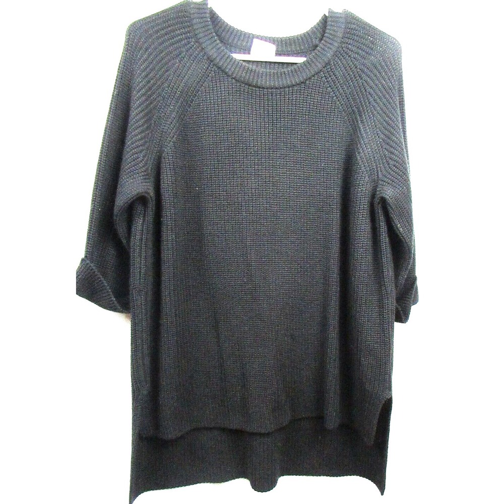 Mote‎ Womens 3/4 Sleeved Pullover Black Sweater Size Small
